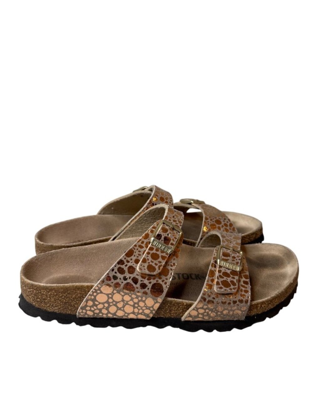 Birkenstock Arizona Bronze Bronze/Metallic Stones Copper Size 36